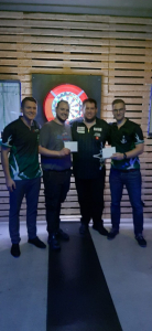 Sissach Open 2022 - Finalisten Doppel (v. l. n. r.): Stefan Scheidegger, Roland Meier, Stefan Bellmont, Yanick Etter